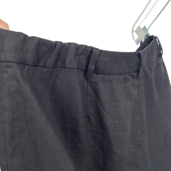 Lauren Ralph Lauren 100% Linen Fully Lined Pants Black Size 14W - Picture 7 of 8
